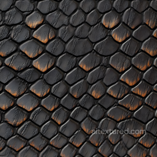 Reptile Skin PBR Texture Featuring Detailed Scales and Wrinkled Surface seamless Skin PBR texture