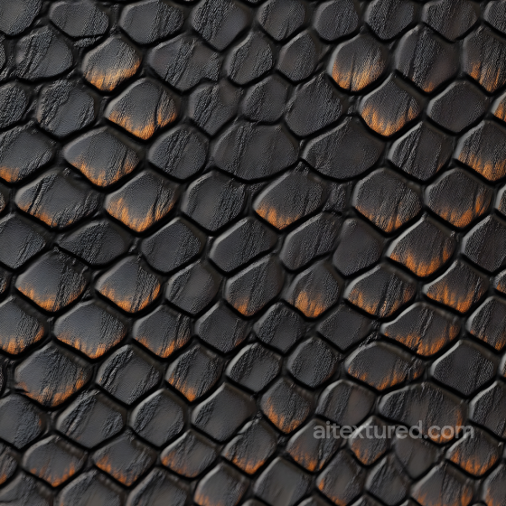Reptile Skin PBR Texture Featuring Detailed Scales and Wrinkled Surface Skin texture preview