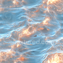 seamless Seamless 3D PBR Water Texture Featuring Realistic Smooth Waves and Radiant Light Reflections texture 8k free download PBR