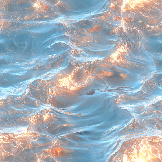 Water Texture Featuring Realistic Smooth Waves and Radiant Light Reflections Water texture preview