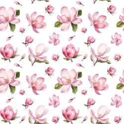 Pattern Bundle - Seamless 3D PBR Texture Featuring Soft Pink Magnolia Flower Pattern texture preview