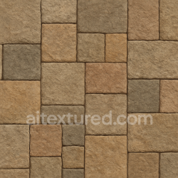 seamless Seamless 3d texture pbr 8k mosaic stone tiles with rough surface and natural hues texture 8k free download PBR