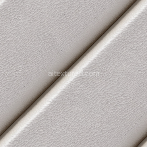 Seamless 3D Light Grey Pebbled Leather PBR Texture with Subtle Folds and Matte Finish