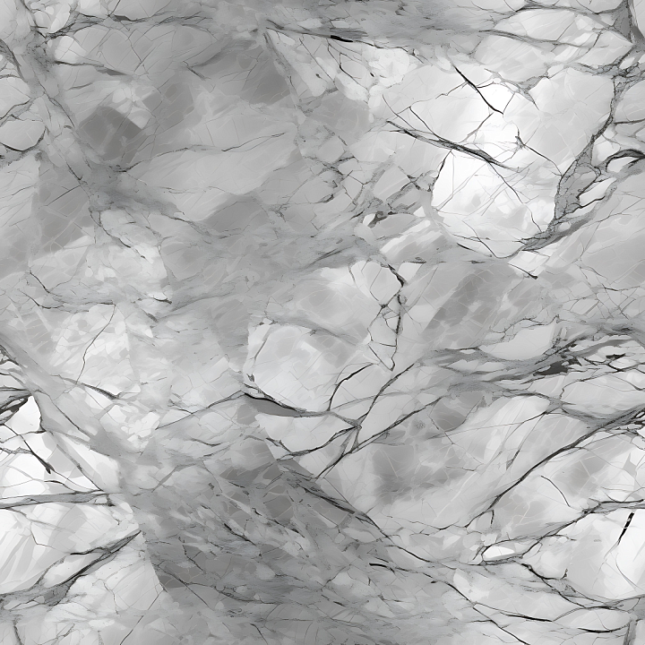 Gray Marble Featuring Subtle Silver Veining seamless PBR texture preview