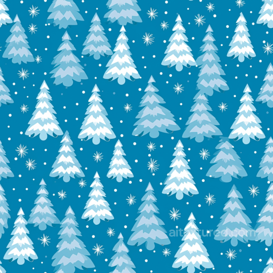 All Christmas Digital paper Texture of Blue Christmas Trees with Snowflakes Pattern All Christmas Digital paper texture preview