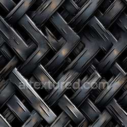seamless Seamless 3D Woven Steel PBR Texture with Distressed Black Finish and Scratches texture 8k free download PBR