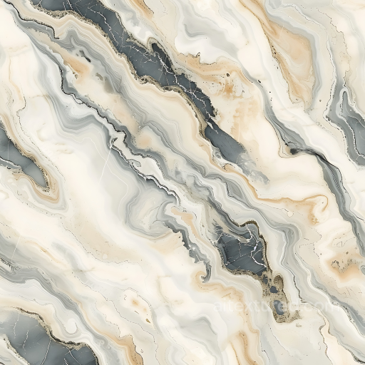 Ivory and Champagne Marble PBR Texture with Flowing Veins and Subtle Color Variations seamless Marble PBR texture