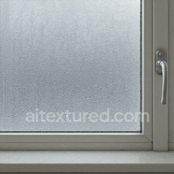 seamless Seamless 8k PBR 3d texture of window condensation drops on textured glass with subtle window frost texture 8k free download PBR