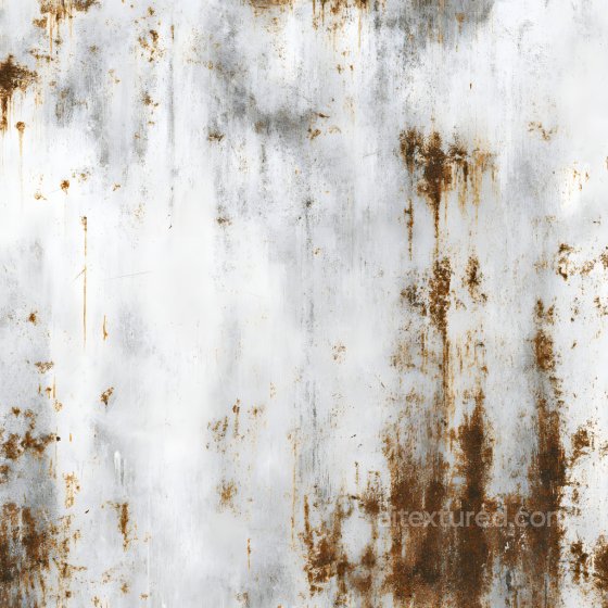 Rusted Metal PBR Texture Featuring Vertical Rust Streaks and Cracked Surface Rust texture preview