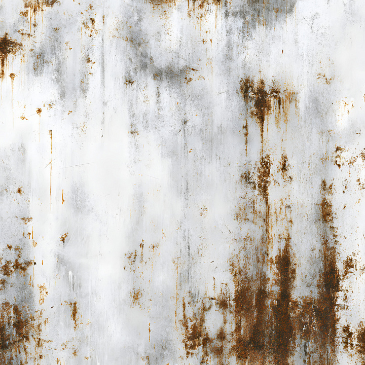 Rusted Metal Featuring Vertical Rust Streaks and Cracked Surface seamless PBR texture preview