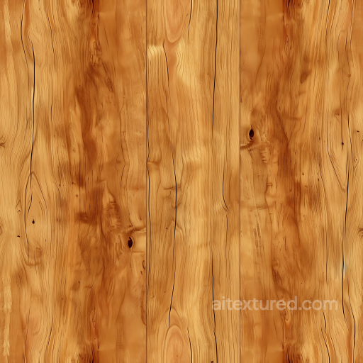 Honey Maple Wood Planks Texture with Natural Grain and Knots seamless Wood PBR texture