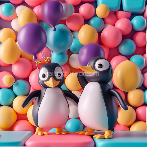 Seamless 3D Inflated Balloon Surface PBR Texture in Multicolor