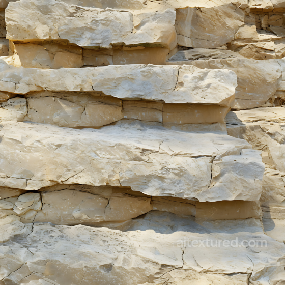 Weathered Sandstone Cliff Rock Texture With Natural Cracks And Layered Formations Stone texture preview