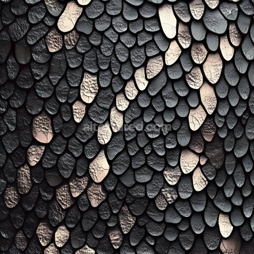 Seamless 3D Skin PBR Texture Featuring Crackled Scales and Detailed Pores