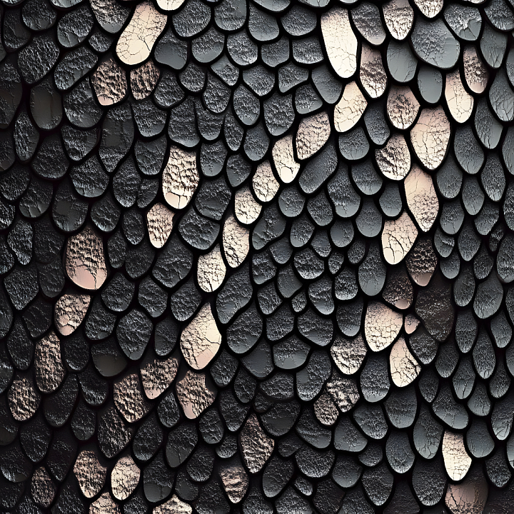 Skin Featuring Crackled Scales and Detailed Pores seamless PBR texture preview