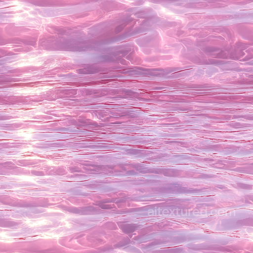 Pink Water Surface Featuring Gentle Wave Patterns and Reflective Highlights Seamless Text… seamless Water PBR texture