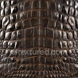 seamless Seamless 3D Crocodile Leather PBR Texture with Dark Brown Glossy Scales texture 8k free download PBR