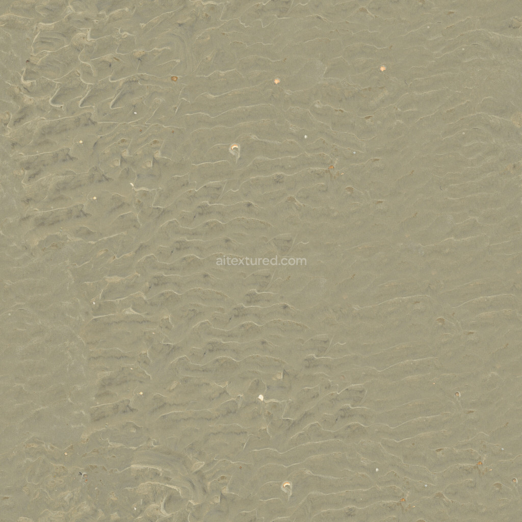 Seamless PBR ground texture featuring a sandy surface