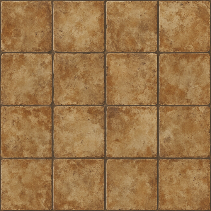 Worn Glazed Ceramic Tile seamless PBR texture preview