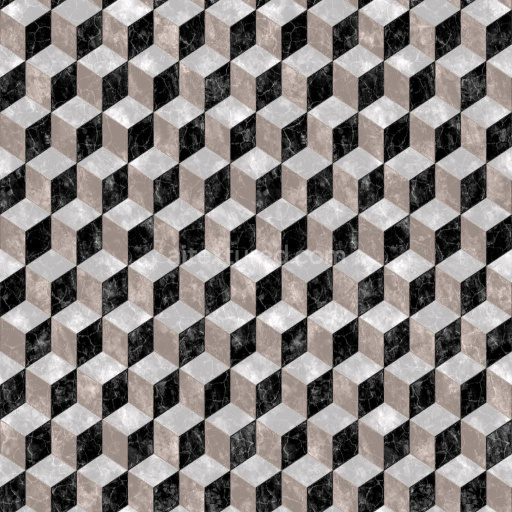 Preview — Marble Floor with Geometric Pattern | Free PBR