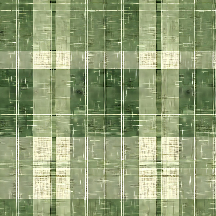 Of Green Vintage-Style Plaid Fabric Pattern seamless PBR texture preview