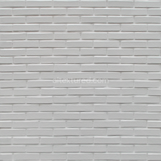 Seamless White Brick Wall PBR Texture 4K for Architectural Visualization