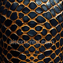 seamless Seamless 3D Glossy Black Reptile Skin PBR Texture with Raised Scales texture 8k free download PBR