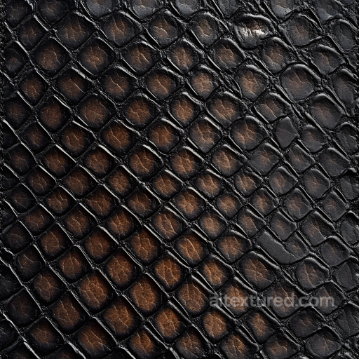 Scaled Skin Texture with Rich Brown Tones and Fine Wrinkles seamless Skin PBR texture