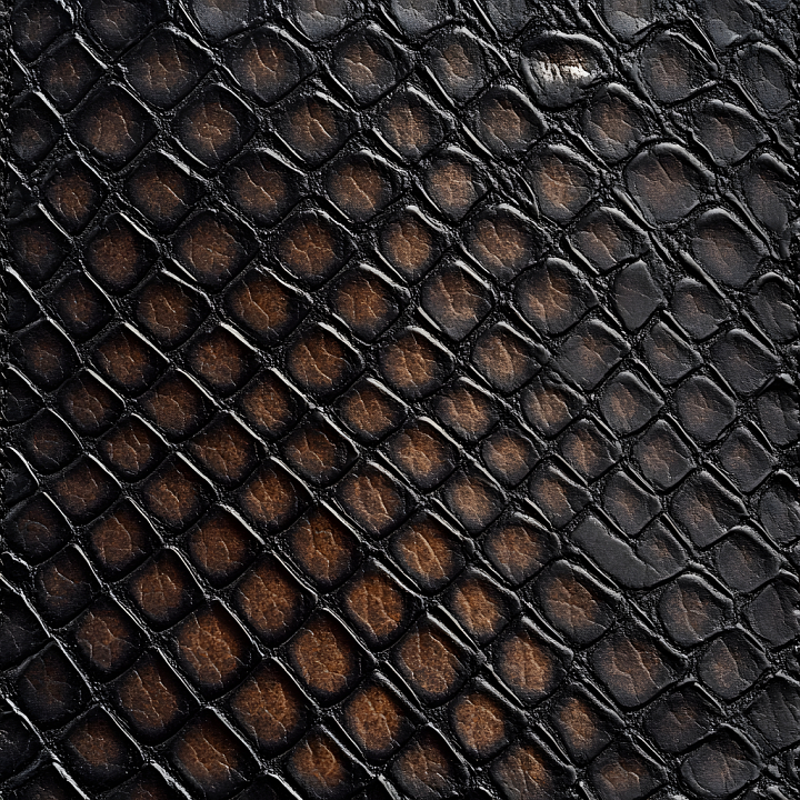 Scaled Skin with Rich Brown Tones and Fine Wrinkles seamless PBR texture preview