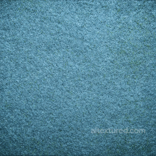 Felt PBR Texture Featuring Soft Blue Wool Fibers with Subtle Green Flecks seamless Felt PBR texture