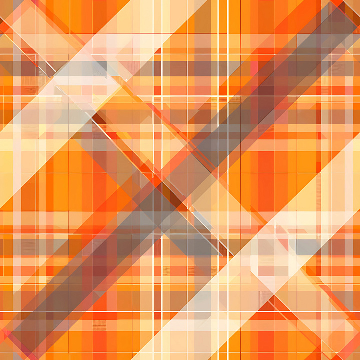 Featuring Vibrant Orange and Gray Plaid Pattern seamless PBR texture preview