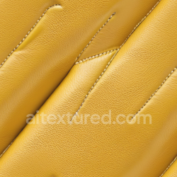 seamless Seamless 3D Yellow Pebbled Leather PBR Texture with Detailed Stitching and Natural Grain texture 8k free download PBR