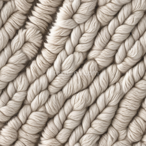 Seamless 3D Soft Beige Fur-Like Leather PBR Texture with Wavy Plush Fibers