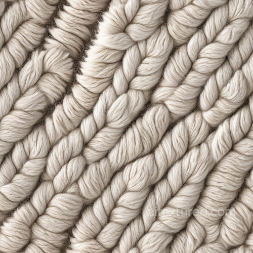 Soft Beige Fur-Like Leather PBR Texture with Wavy Plush Fibers seamless Leather PBR texture