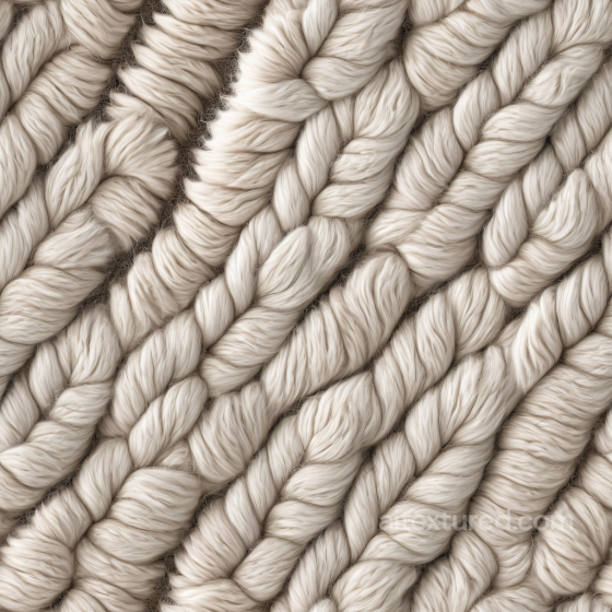 Soft Beige Fur-Like Leather PBR Texture with Wavy Plush Fibers Leather texture preview