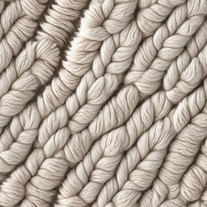 Soft Beige Fur-Like Leather with Wavy Plush Fibers seamless PBR texture preview