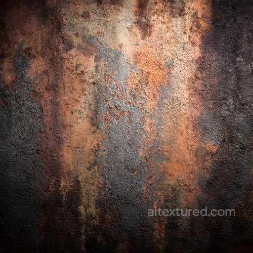 Cracked Rusty Metal PBR Texture with Weathered Corrosion texture preview