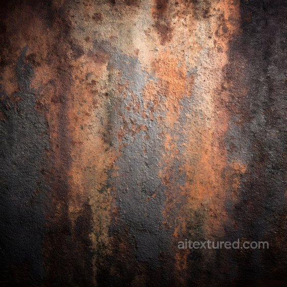 Cracked Rusty Metal PBR Texture with Weathered Corrosion Rust texture preview