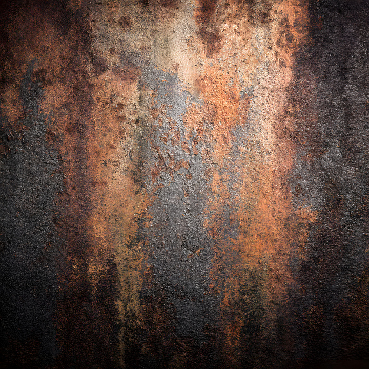 Cracked Rusty Metal with Weathered Corrosion seamless PBR texture preview