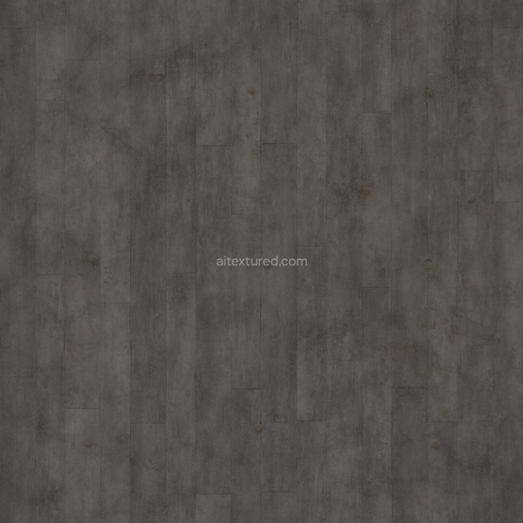 Seamless PBR concrete texture with a dark, weathered finish