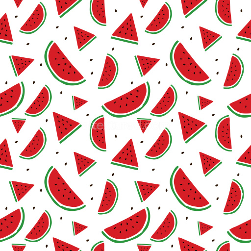 Pattern Bundle - Seamless 3D Pattern PBR Texture Featuring Playful Watermelon Slice Motifs texture preview