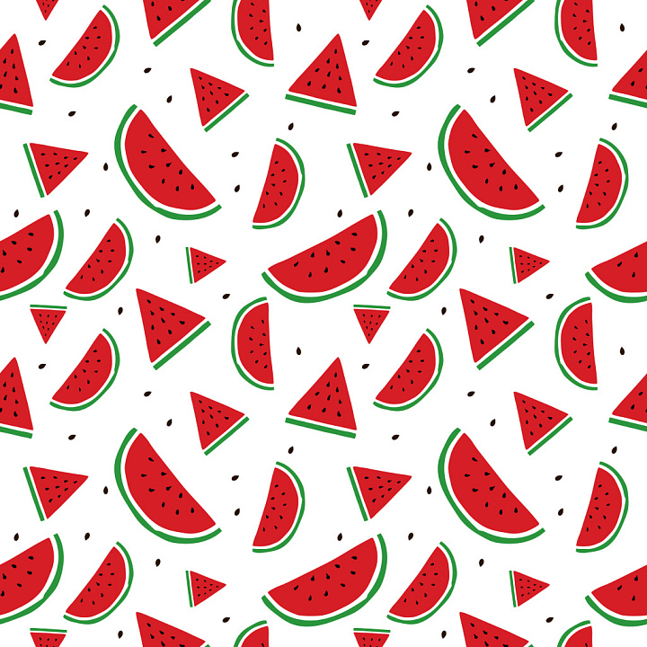 Pattern Featuring Playful Watermelon Slice Motifs seamless PBR texture preview