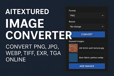 AITEXTURED Image Converter – Universal Online Converter for 3D and Texture Files