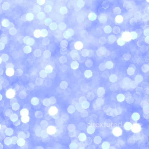 Blue Glitter Bokeh Texture with Soft Hexagonal Highlights seamless Glitter PBR texture