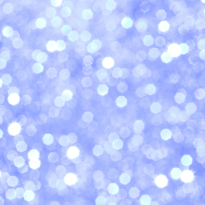 Blue Glitter Bokeh with Soft Hexagonal Highlights seamless PBR texture preview