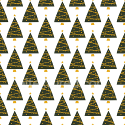 seamless Seamless 3D PBR Texture of Minimalist Christmas Tree Pattern in Green and Gold texture 8k free download PBR