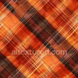 seamless Seamless 3D PBR Plaid Fabric Texture with Warm Orange, Brown, and Red Tones texture 8k free download PBR
