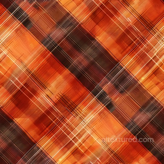 Plaid Fabric Texture with Warm Orange, Brown, and Red Tones Plaid texture preview
