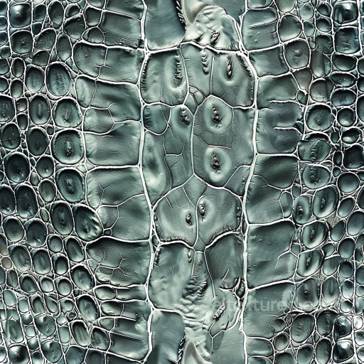 Crocodile Leather PBR Texture with Glossy Finish and Detailed Grain seamless Leather PBR texture