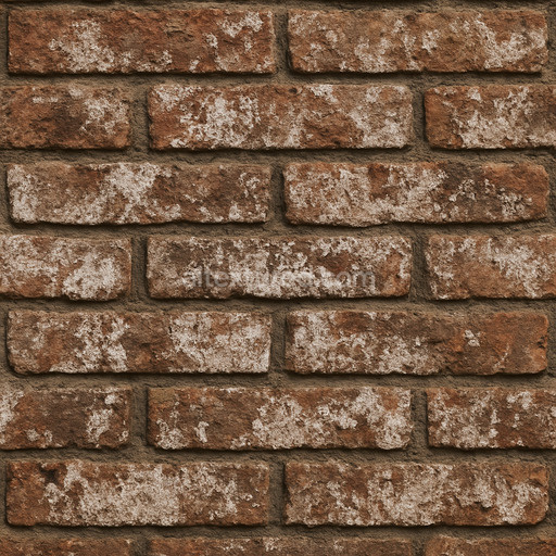 Aged Bricks With Efflorescence